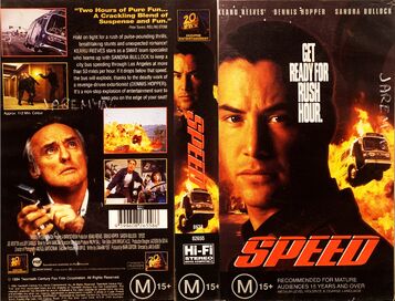 Opening and Closing to Speed (1994) 1995 VHS (Australia) (re