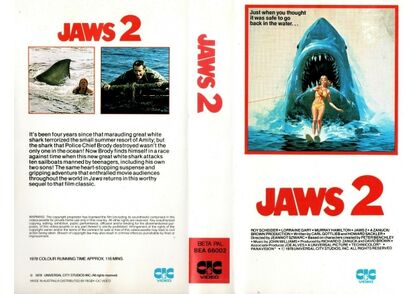 Opening and Closing to Jaws 2 (1978) 1983 VHS (Australia