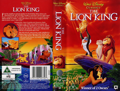 Opening & Closing to The Lion King (1994) 1995 VHS (UK) | VHS Openings ...