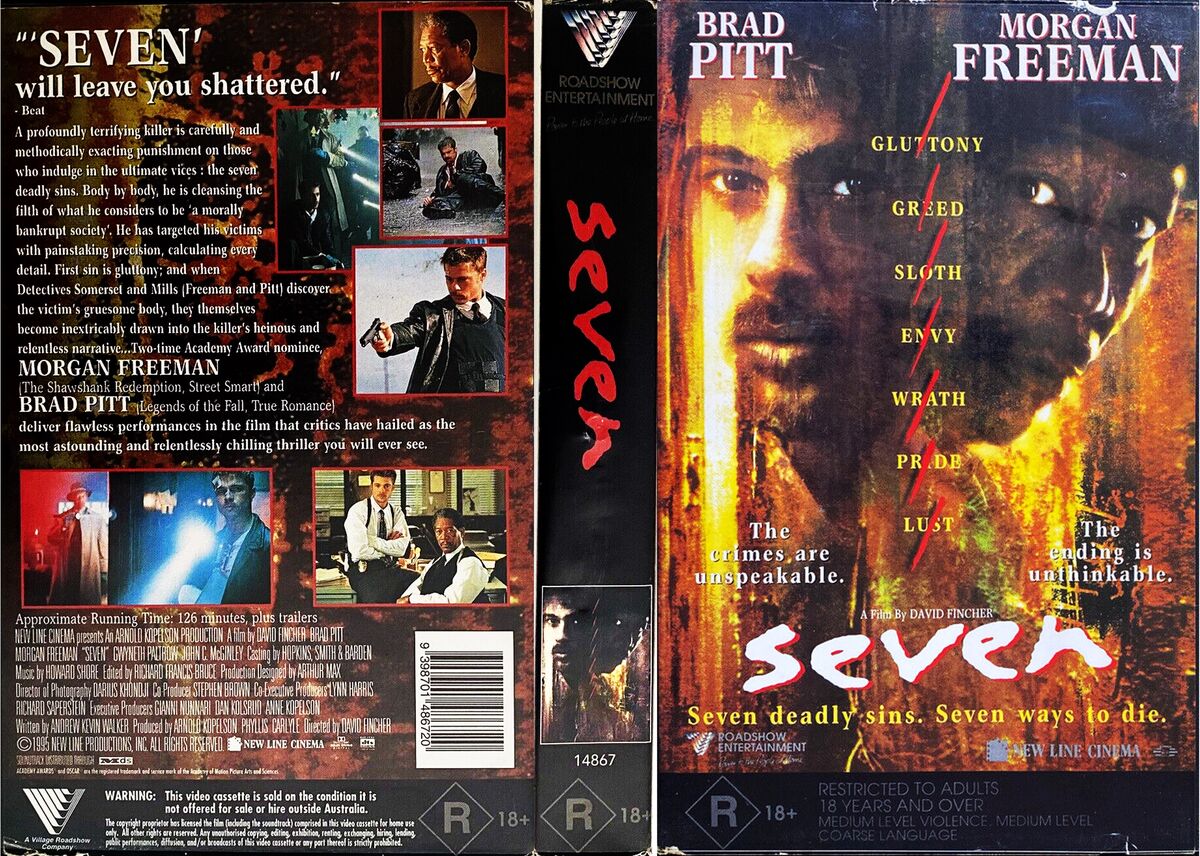 Opening and Closing to Se7en (1995) 1996 VHS (Australia