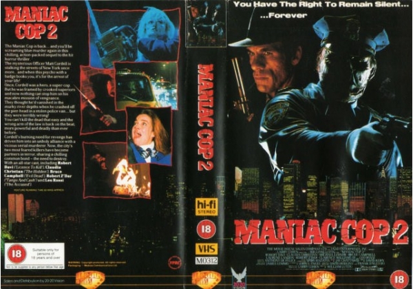 maniac cop 2 poster