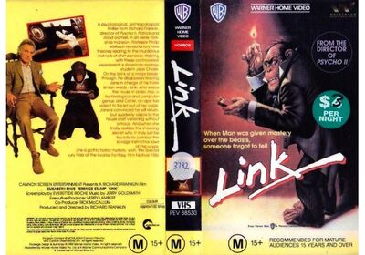 Opening and Closing to Link (1986) 1989 VHS (Australia