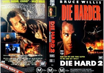 Opening and Closing to Die Hard 2 (1990) 1991 VHS (Australia