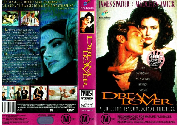 Opening and Closing to Dream Lover (1993) 1995 VHS (Australia