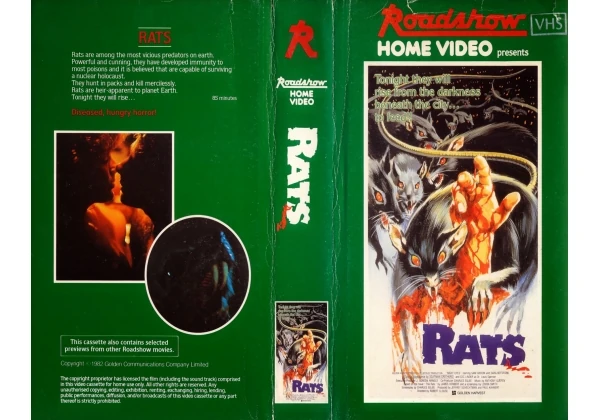 Opening and Closing to Rats (1982) 1984 VHS (Australia) | VHS