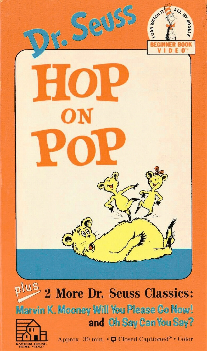 Dr. Seuss Beginner Book Video: Hop On Pop | Horror VHS Collectors Unite ...