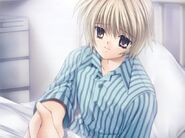 Kappei lúc đang điều trị tại bệnh viện trong game Clannad Visual Novel