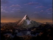 The opening shot of the 1986-1999 Paramount Pictures CGI Mountain logo.