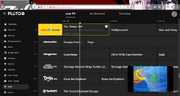 Pluto tv ui