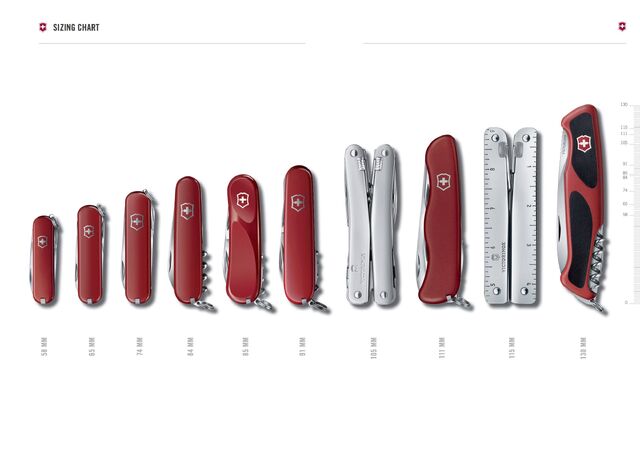 Victorinox sizing chart