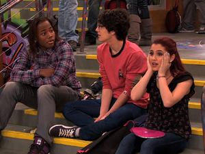 Ariana messing up her lines