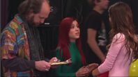 Sikowitz with Cat & Tori in Leotards