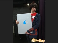 "This WAS Robbie's PearPad... until Rex used it as a boogie board in the ocean. PearPads and salt water are NOT a good mix!" - Tori from TheSlap