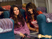 Tori & Trina on the plane back to LA