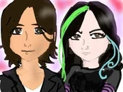 Cartoon Beck and Jade