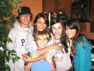 Victoria with Zoey 101 cast members and Daniella Monet