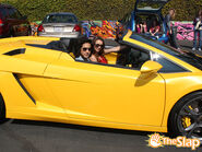 Beck and Alyssa Vaughn in her car on TheSlap