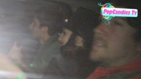 Victoria Justice as Abe Lincoln Sneaks Out with Ryan Rottman at Miley Cirus Halloween Party LA