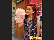 "Cat and her giant puff of cotton candy do their best Robbie/Rex impression... until she got hungry and ate "him."" - Tori from TheSlap