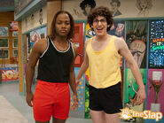 "I had to put up another picture of Andre and me in our tiny shorts because I think we both look very buff. Please don’t comment if you disagree." - Robbie from TheSlap