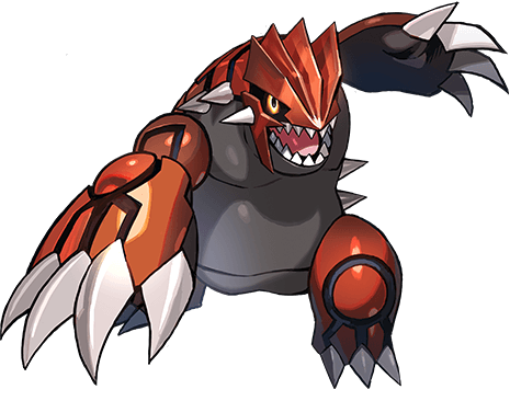 Pokemon escala mundo lendário tipo terra e fogo tipo groudon