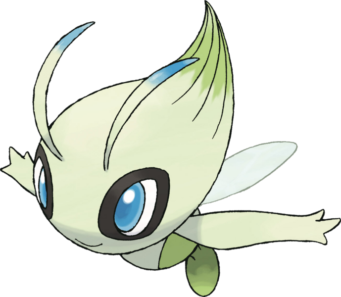 Pokemon Figura De Ação Tipo Psíquico E Grama Tipo Celebi Adorável