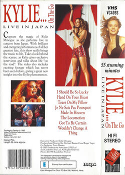 Kylie Minogue 'On the Go' - Live in Japan | Video Collection