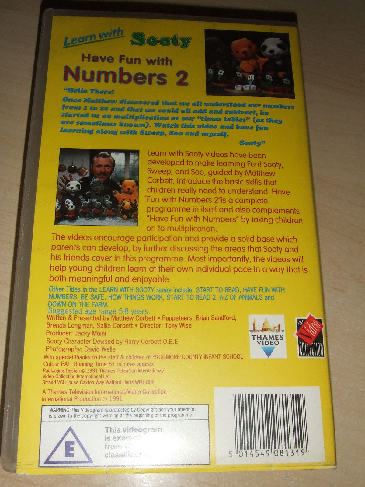 Learn with sooty have fun with numbers 2 video collection