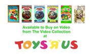 6 VCI Children's Videos in October 1993 at Toys R Us (1993)