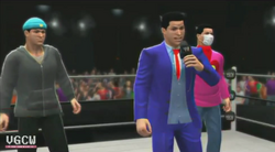 The Phoenix Wrights revealing themselves to the VGCW Universe