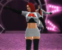 Team Rocket depicted using WWE '13