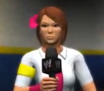 Ringside Reporter depicted using WWE 2K14