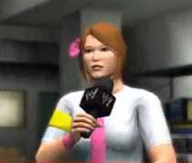 Ringside Reporter depicted using WWE '13