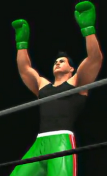 Little Mac depicted using WWE 2K14