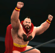 Zangief depicted using WWE '13