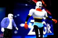 Papyrus & Sans depicted using WWE 2K14