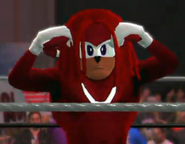 Knuckles before he stopped chuckling in 2K14