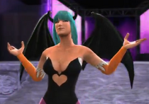 Morrigan Aensland depicted using WWE 2K14