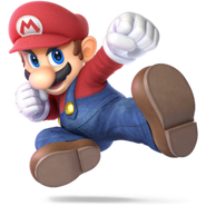 Mario's artwork from Super Smash Bros. Ultimate