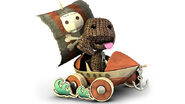 Sackboy in one of the karts from LittleBigPlanet Karting