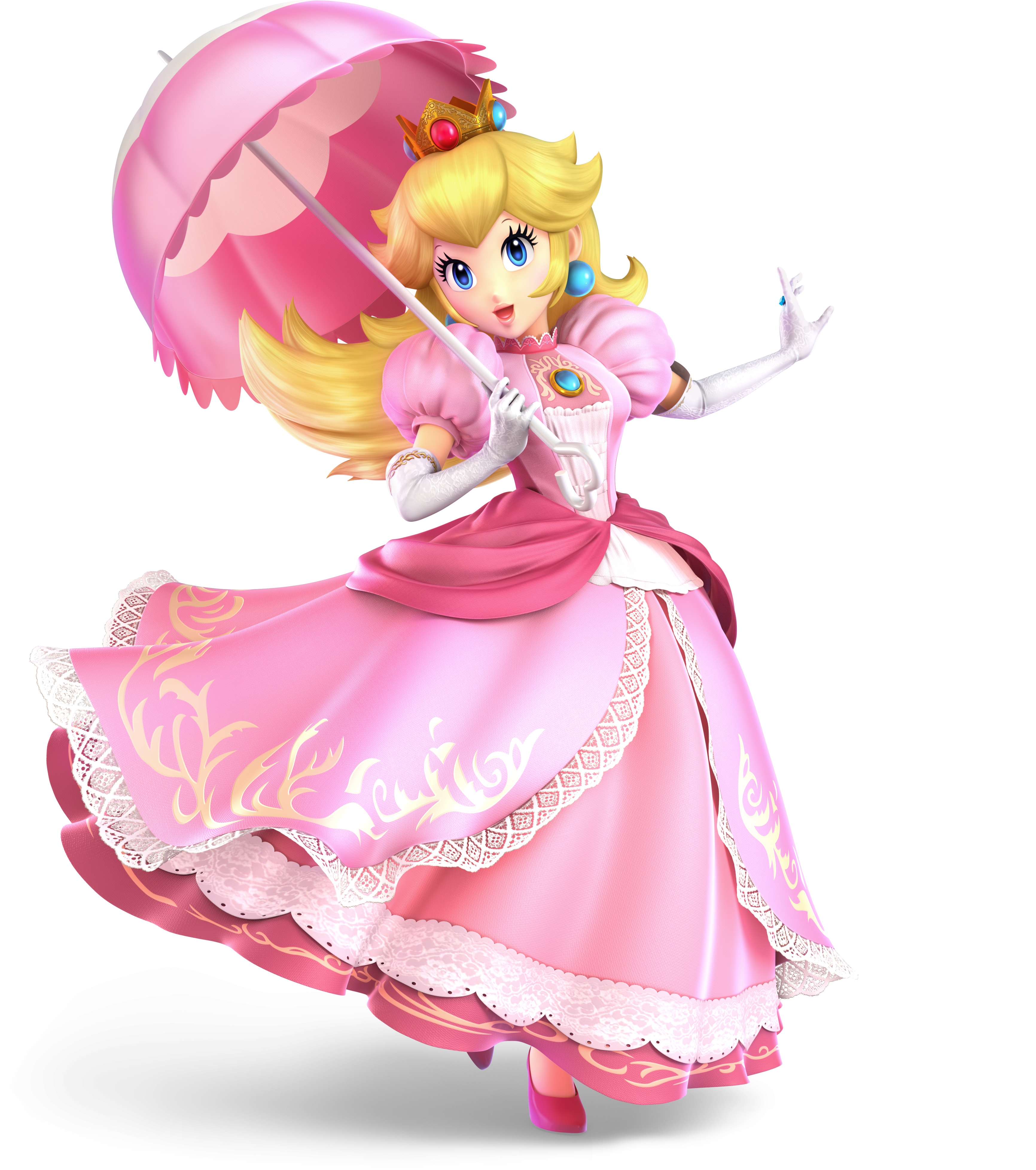 World of Nintendo Super Mario Bros Princess Peach 2.5 inch 1-6 