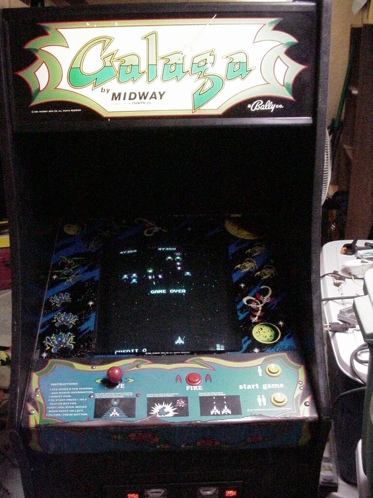 Galaga アーケードゲーム 1981年製（Galaga, Namco, 1981