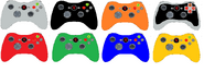 the 1st party colored controllers