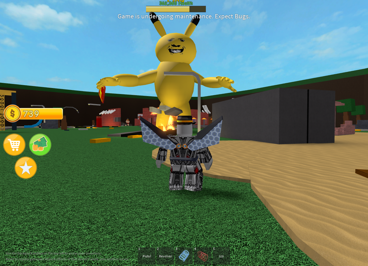 Roblox A Very Hungry Pikachu Videogaming Wiki Fandom - roblox humanoid touched kill