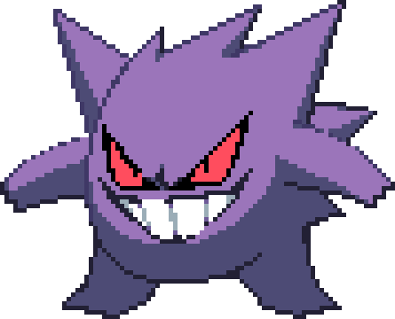 gengar sprite red and blue