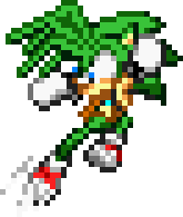 manic the hedgehog sprites