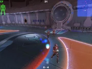 Captura oficial mostrando el aspecto de Speedball Arena.