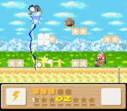 El jugador puede asociar a Kirby con un amigo animal para ganar nuevos movimientos y habilidades.