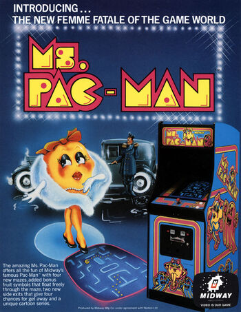 Ms. Pac-Man - arcade flyer