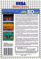 Contraportada SMS - Norteamérica (George Foreman's KO Boxing)